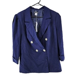 Venus Women's Double Breasted Cuffed Sleeves Blazer - 16